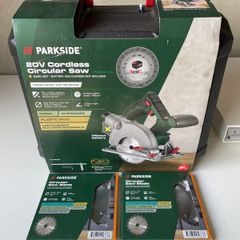 PARKSIDE Cordless Circular Saw with 2 Blades (New)