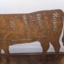 Rusted butchers cow silhouette Image 3