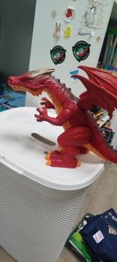 Red dragon toy figure