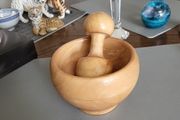 Pestle and mortar wooden