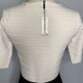 Karen Millen Black, Blue and White Knit Skater Dress Image 7
