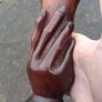 Pitcairn Islands Victorian Carved Hardwood Vase Image 3