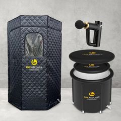 New Recovery Bundle Offer Steam room, massage gun & ice bath