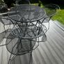 Garden table 120 cm & 4 matching chairs Image 2