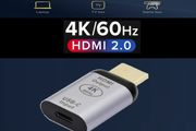 USB-C Thunderbolt 3 (Female) to HDMI (Male) 4K@60Hz Aluminum Alloy Adapter (Brand New/Warranty)