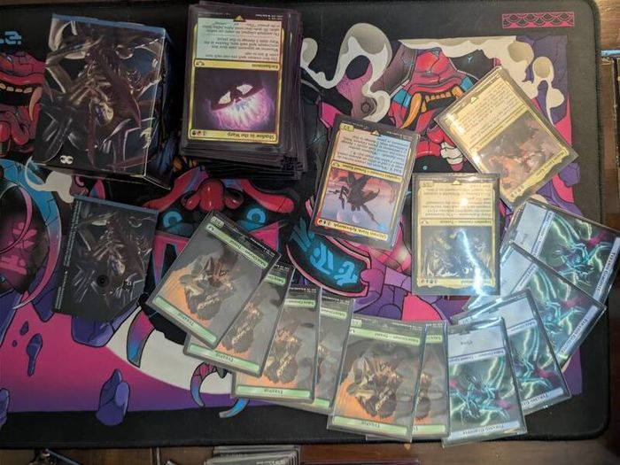 Magic the Gathering Warhammer commander decks: Necrons, Chaos, Tyrannids