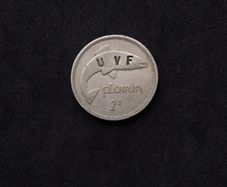 Ireland : 1962 Florin Stamped UVF