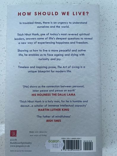 The Art Of Living by Thich Nhat Hanh - paperback
