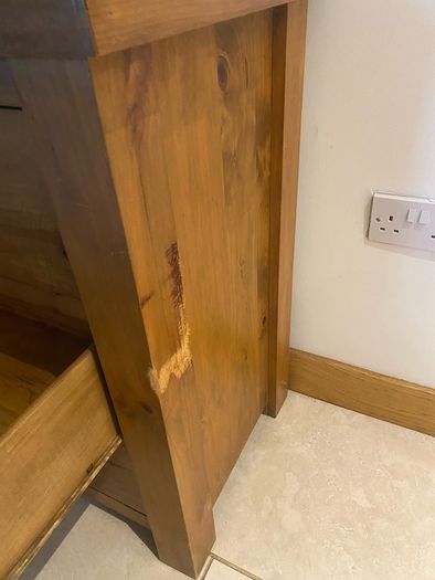 Solid wood dresser