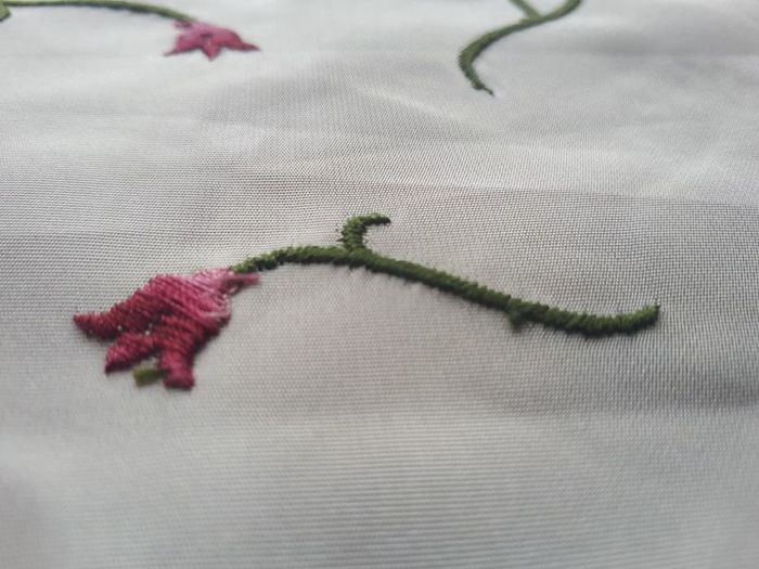 Embroidered fabric