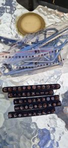toolbox/ screwdriver heads and bag of Allen keys