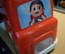 Toy Chuck Bus with accessories