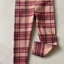 Girl's Pink Tartan Leggings  | Size 3/4 years Image 4