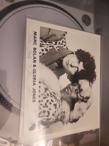 Marc Boland and Gloria Jones signed picture
