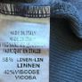 Ladies Navy Linen Mix Top , Made in Italy Image 3