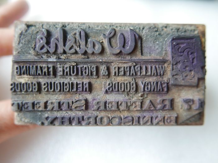Vintage Letterpress Printing Block