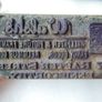 Vintage Letterpress Printing Block Image 2