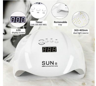 LED UV Nail Dryer with 36 Dual Light Source 54W