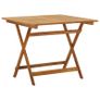 5 Piece Folding Garden Dining Set Solid Acacia Wood Image 2