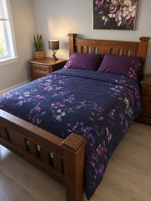 Double bed and Lockers