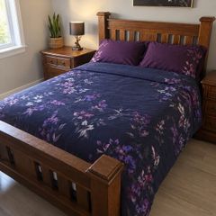 Double bed and Lockers