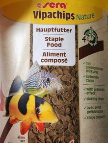 Fish food sinking wafers