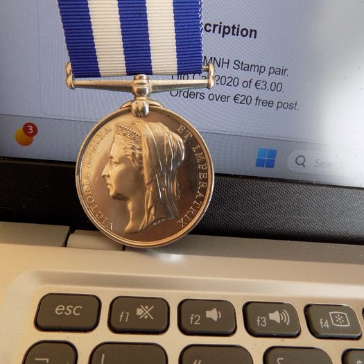 British,Egypt Campaign Medal 1882-89.Named.Silver.STO.HMS Tyne.
