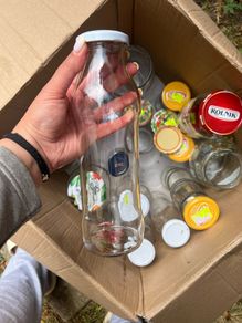Glass jars