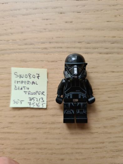 lego sw0807 imperial death trooper, set 75213, 75165