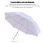 44233 Umbrella Continuous Lighting Photo Studio 2Pcs 2M 6.6Ft Light Stand+2Pcs 33" White Soft Light Umbrella + 45W Light Bulb + Swivel Socket Image 2