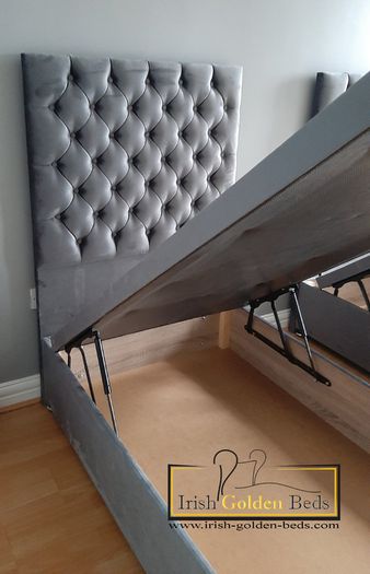 ottoman lift up bed frame and headboard