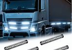 Clear Lens 12LEDSx4 Utility Strip Light Bar Surface Mount for 12V-24V