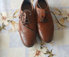 brown boys shoes
