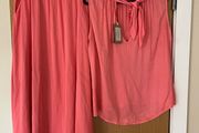 Studio Parisien  Coral blouse&amp;Skirt . Size S UK 12