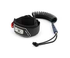 Ocean and Earth Bodyboard Moulded Coiled Bicep Leash Black