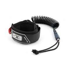 Ocean and Earth Bodyboard Moulded Coiled Bicep Leash Black
