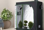Green Room 600D Oxford 120L x60W x150Hcm Silver Hydroponic Plant-Grow Tent Canopy Indoor Reflective Mylar