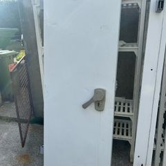 Cold room door with frame and shelving