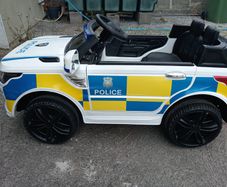 HOMCOM 12V Kids Electric Ride-On Police Car.