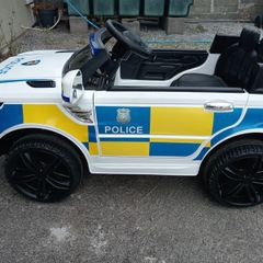 HOMCOM 12V Kids Electric Ride-On Police Car.