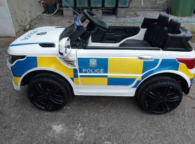 HOMCOM 12V Kids Electric Ride-On Police Car.