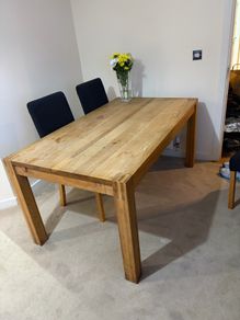 wood table - free chairs