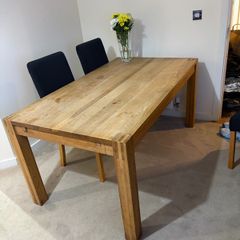 wood table - free chairs