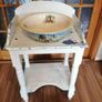 antique washstand with bowls Image 6