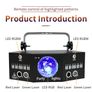 Party Lights 3 in 1 Magic Disco Ball Laser LED Strobe PartyLight Sound-Activated DMX DJ Stage Light LED Laser Strobe Party Stage Lights Disco Laser DJ Remote Control Sound Activated DMX Club Light for Concert Gig Live Events Shows Image 8
