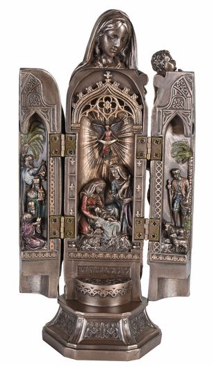 Madonna Altar Mary with Child Jesus House Altar VERONESE Triptych