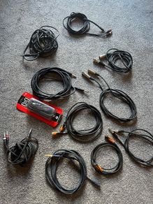 Audio & MIDI Cable Bundle (11 Cables, Including Roland & Hosa)