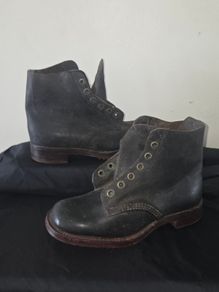 1940's WWII Hobnailed Black Work Boots