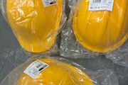 Safety helmets x3 yellow