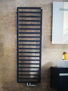 modern bathroom radiator ZEHNDER + THERMOSTAT
